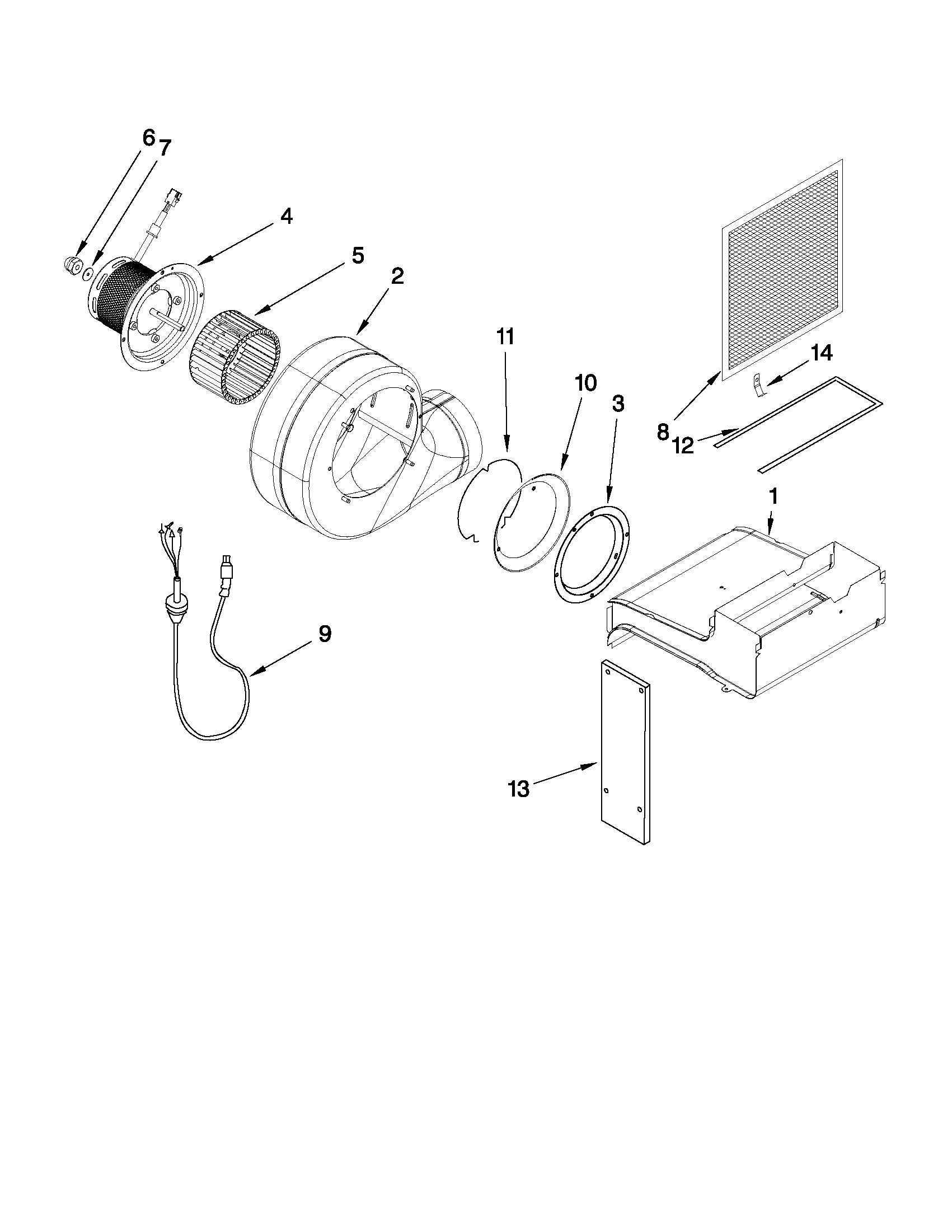 Blower unit parts