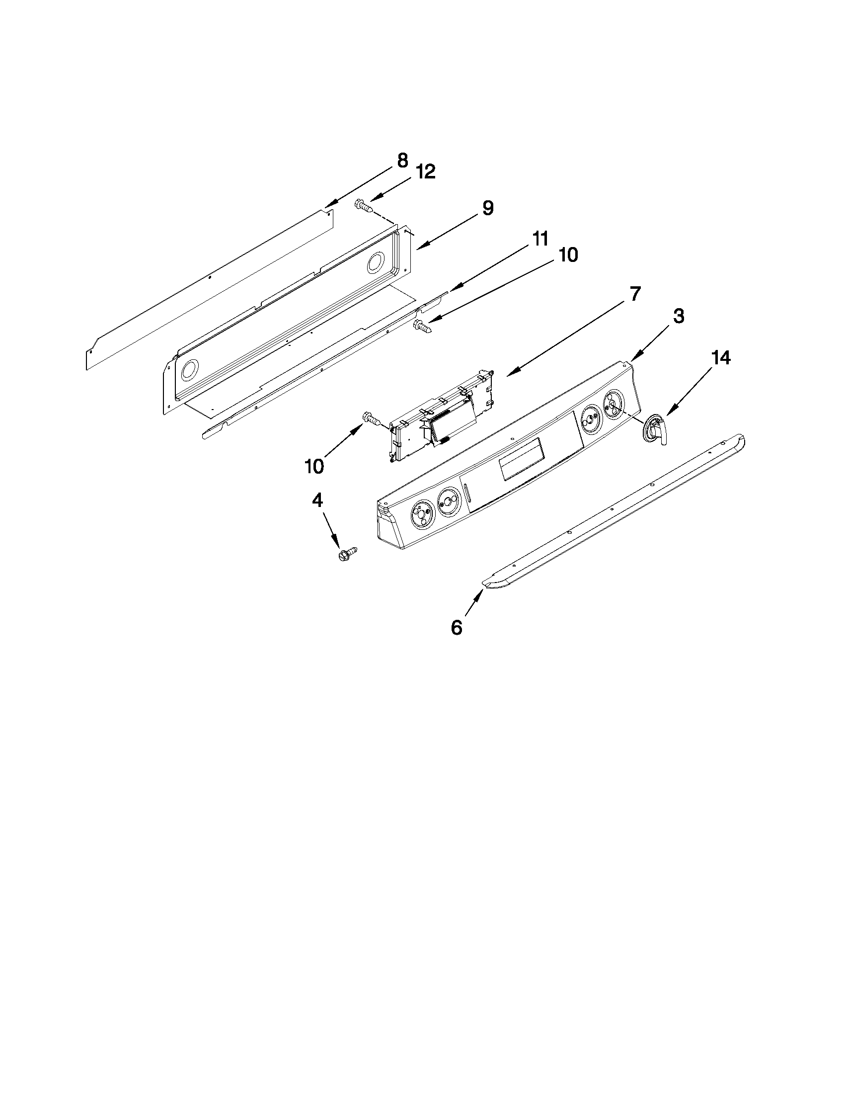 Control panel parts