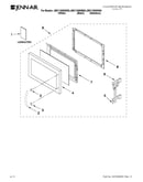 Microwave door parts