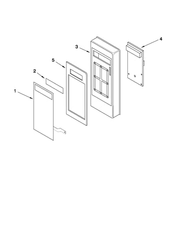 Microwave control panel parts