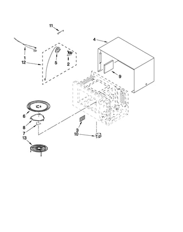 Microwave oven cavity parts