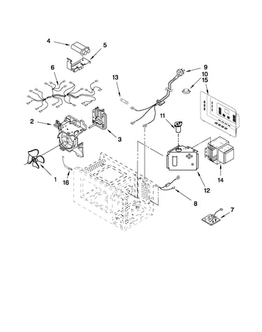 Microwave interior parts