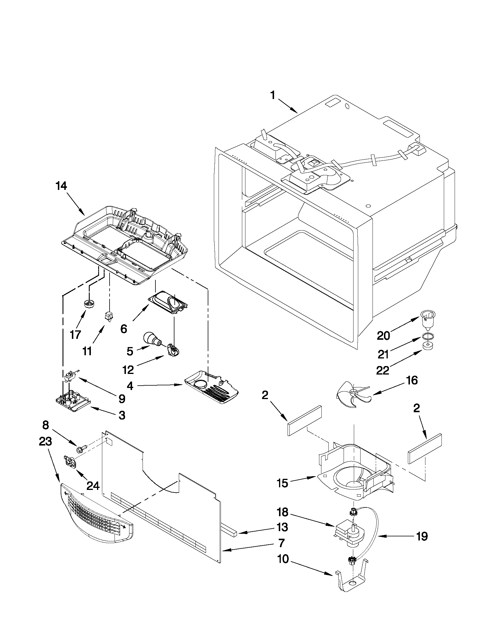 FREEZER LINER PARTS