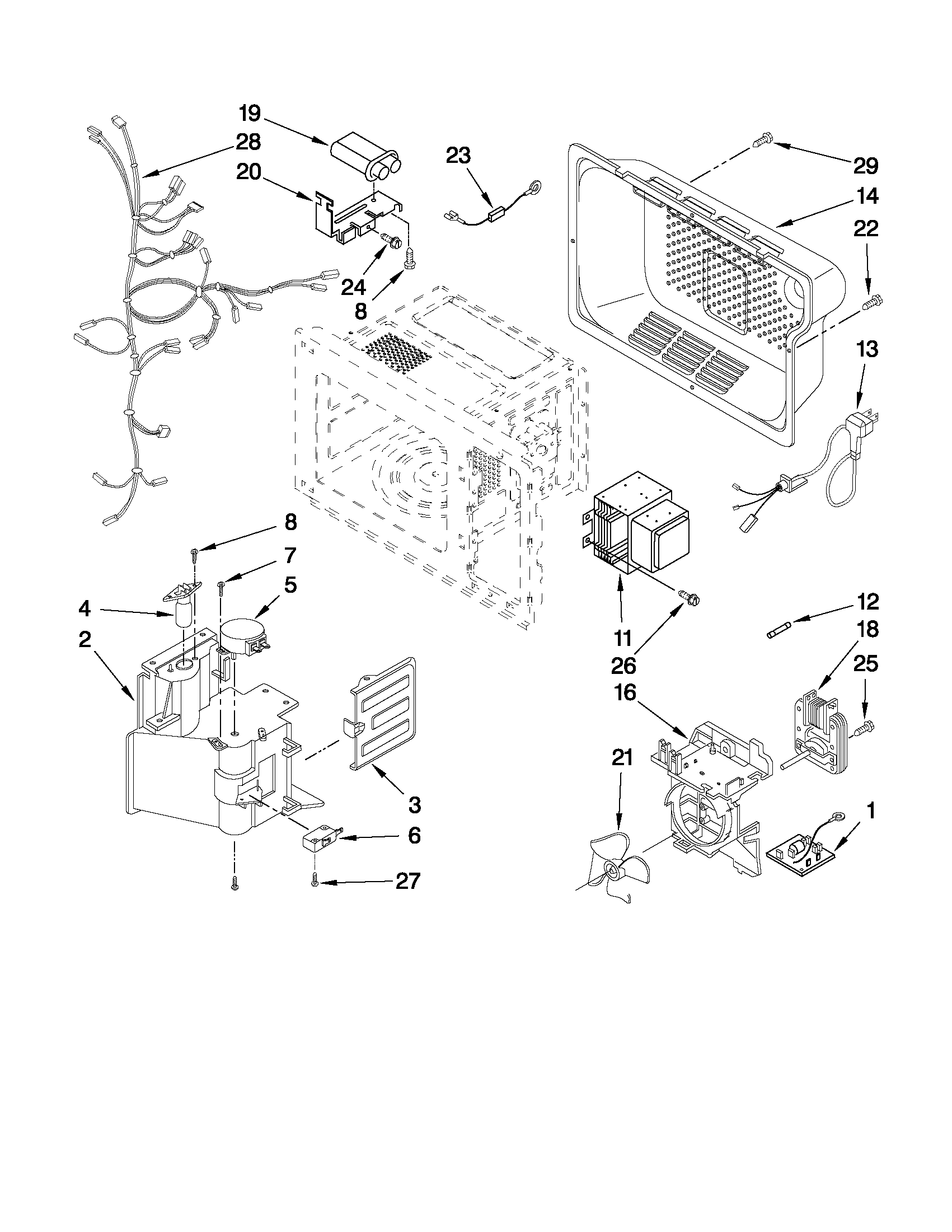Oven interior parts
