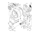 Maytag MGDE400XW1 bulkhead parts diagram