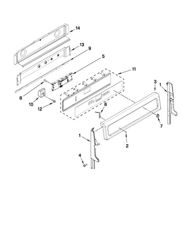 Control panel parts