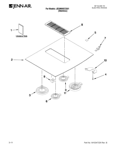 Cooktop parts