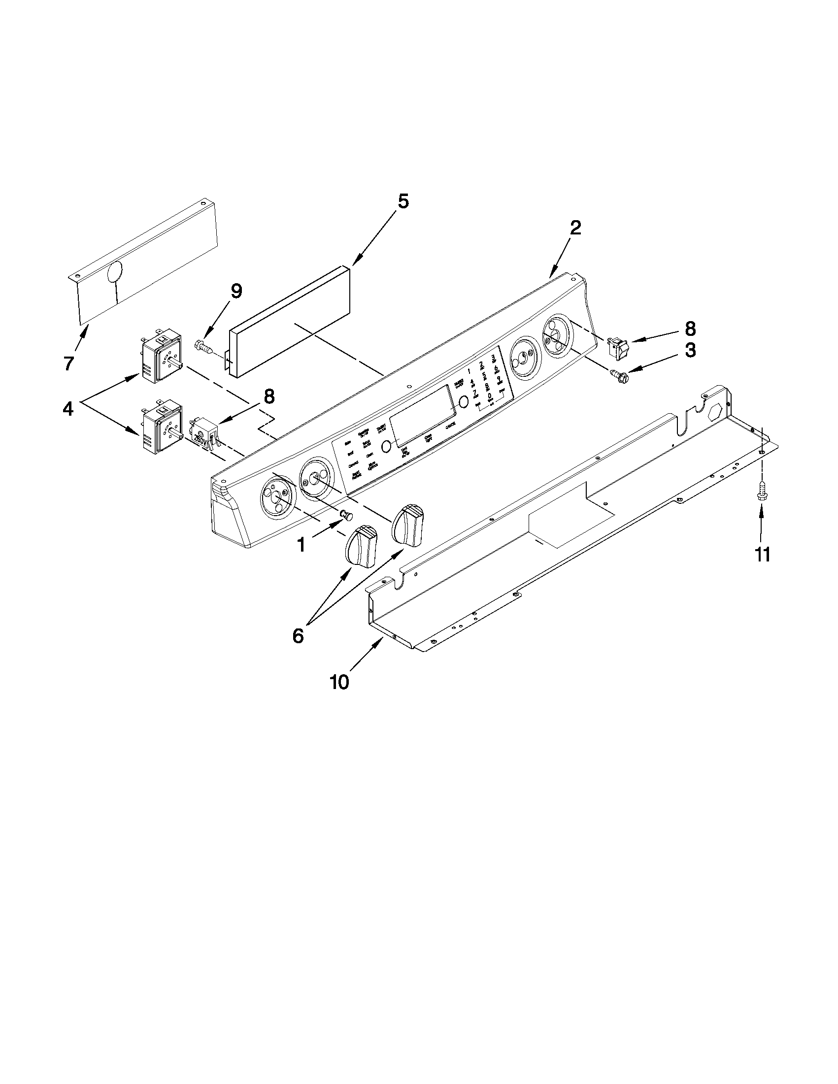 CONTROL PANEL PARTS