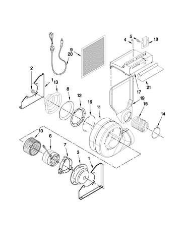 Blower assembly parts