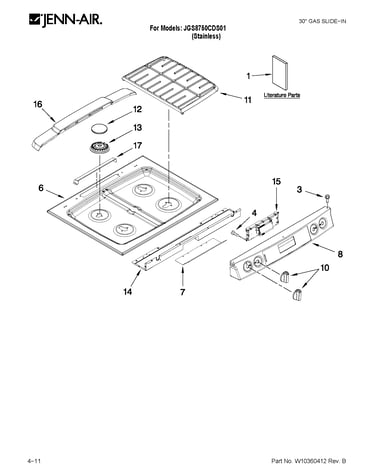 Cooktop parts
