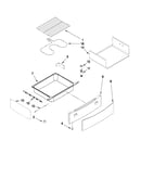 Drawer and rack parts