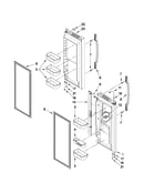 Refrigerator door parts
