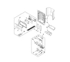 Maytag MFX2571XEW3 dispenser front parts diagram