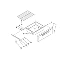 Drawer and rack parts