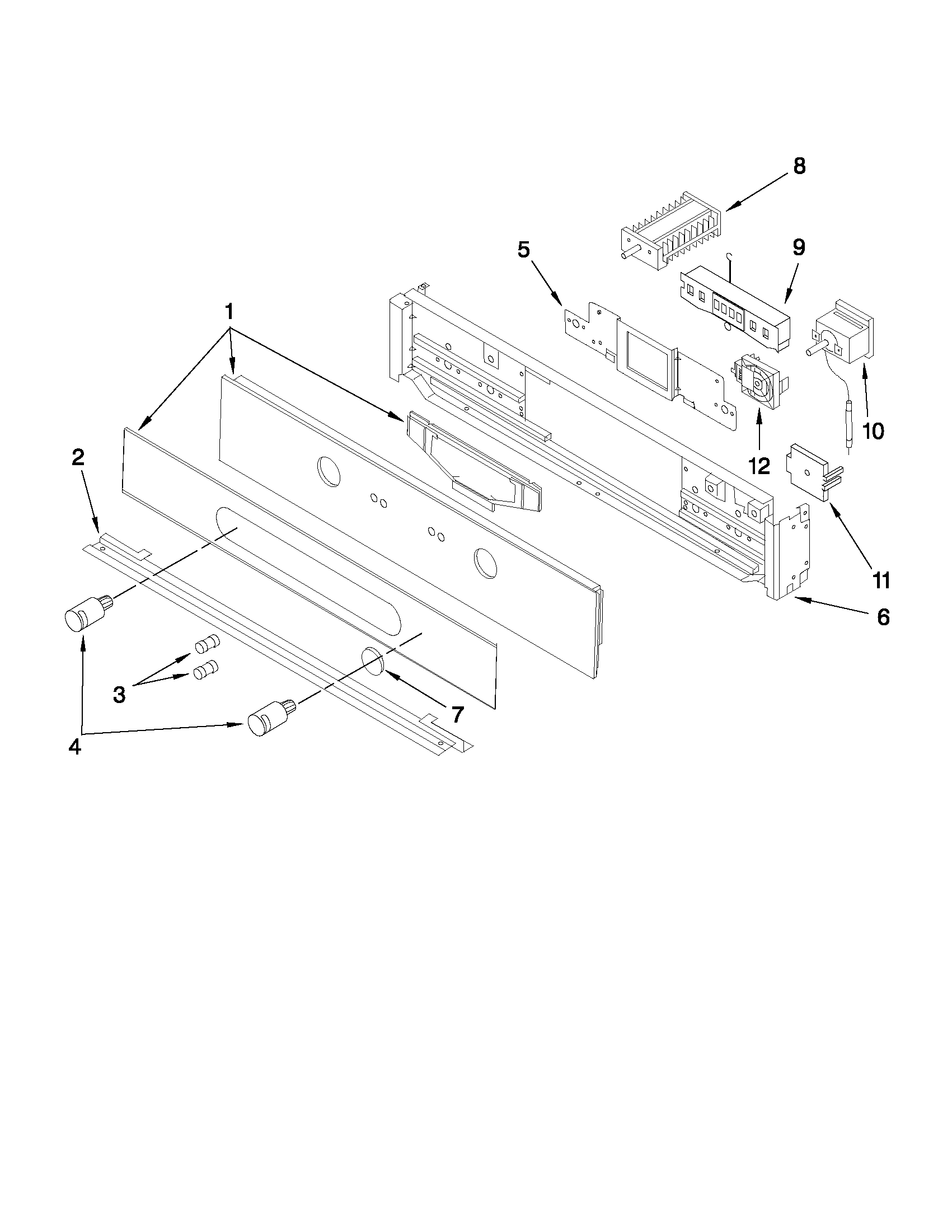 Control panel parts
