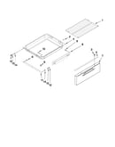 Drawer and rack parts