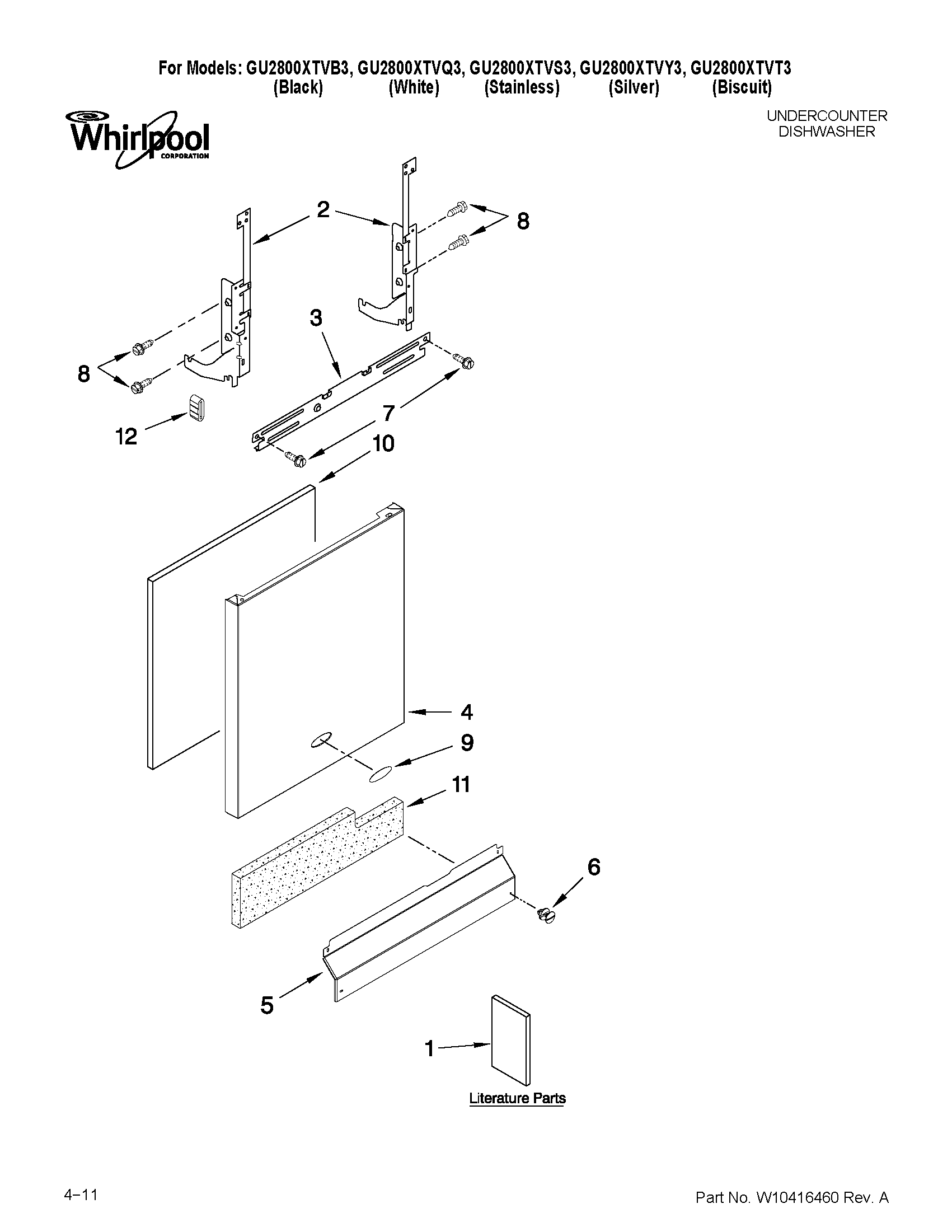 Door and panel parts