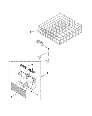 Lower rack parts