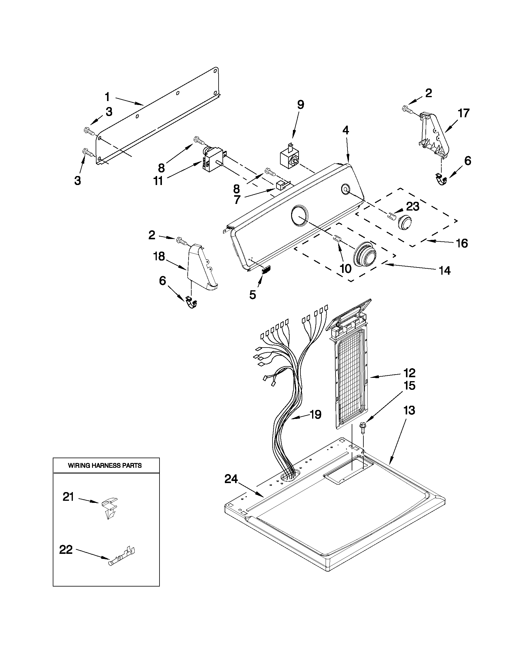 TOP AND CONSOLE PARTS