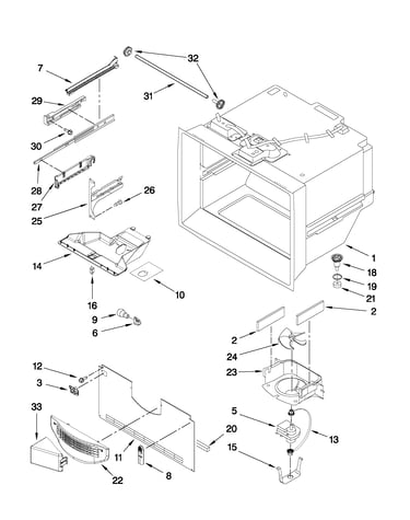 Freezer liner parts