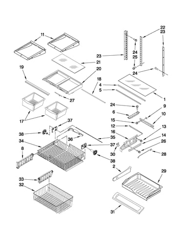 Shelf parts