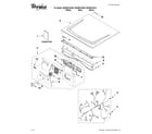Whirlpool WGD9270XR0 top and console parts diagram