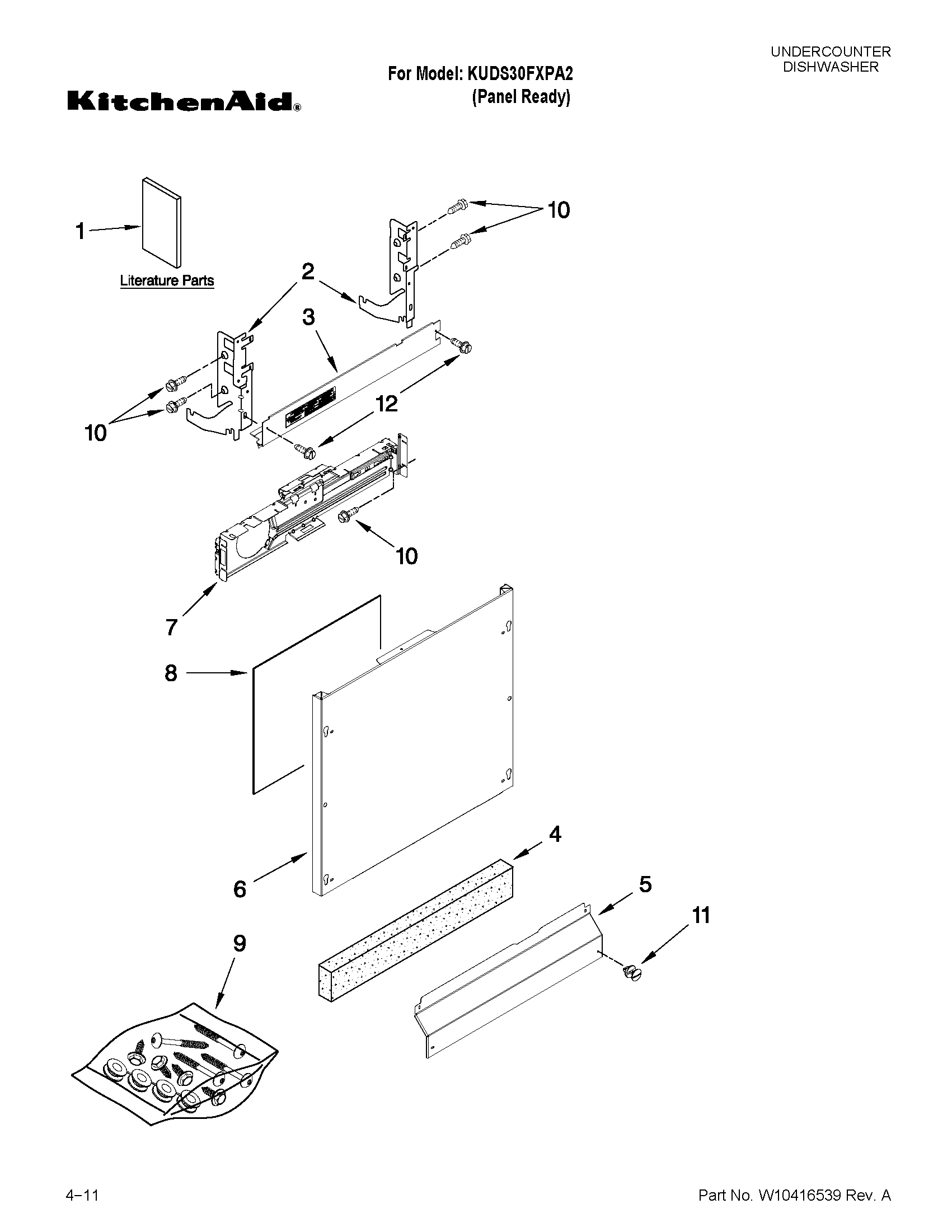 Door and panel parts