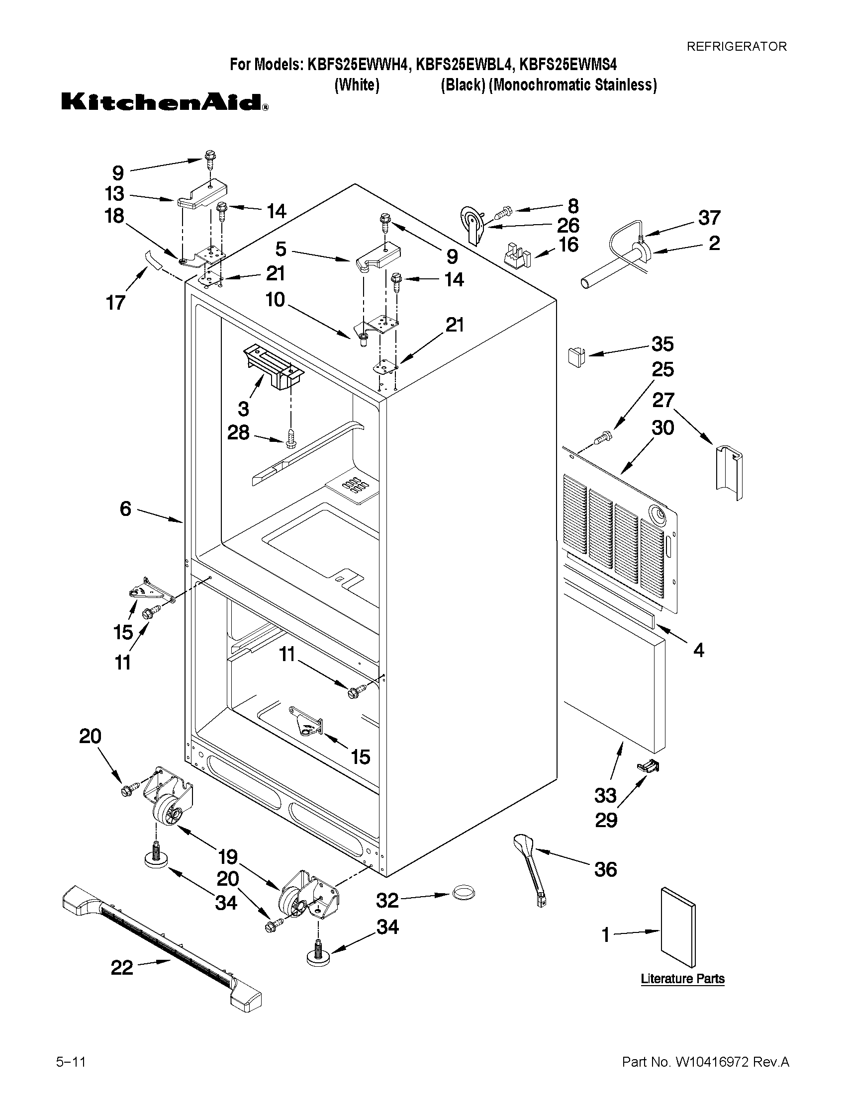 Cabinet parts