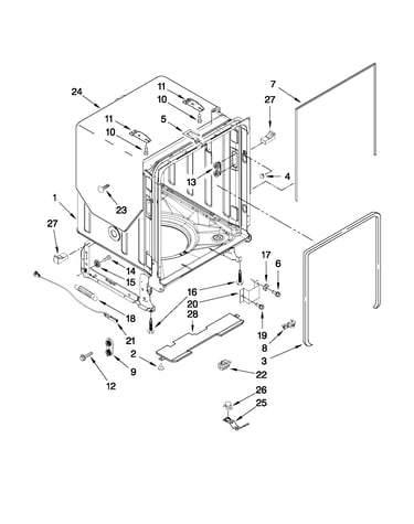 Tub and frame parts