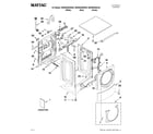 Maytag MHWE450WJ02 top and cabinet parts diagram