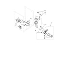 Maytag MHWE450WR02 pump and motor parts diagram