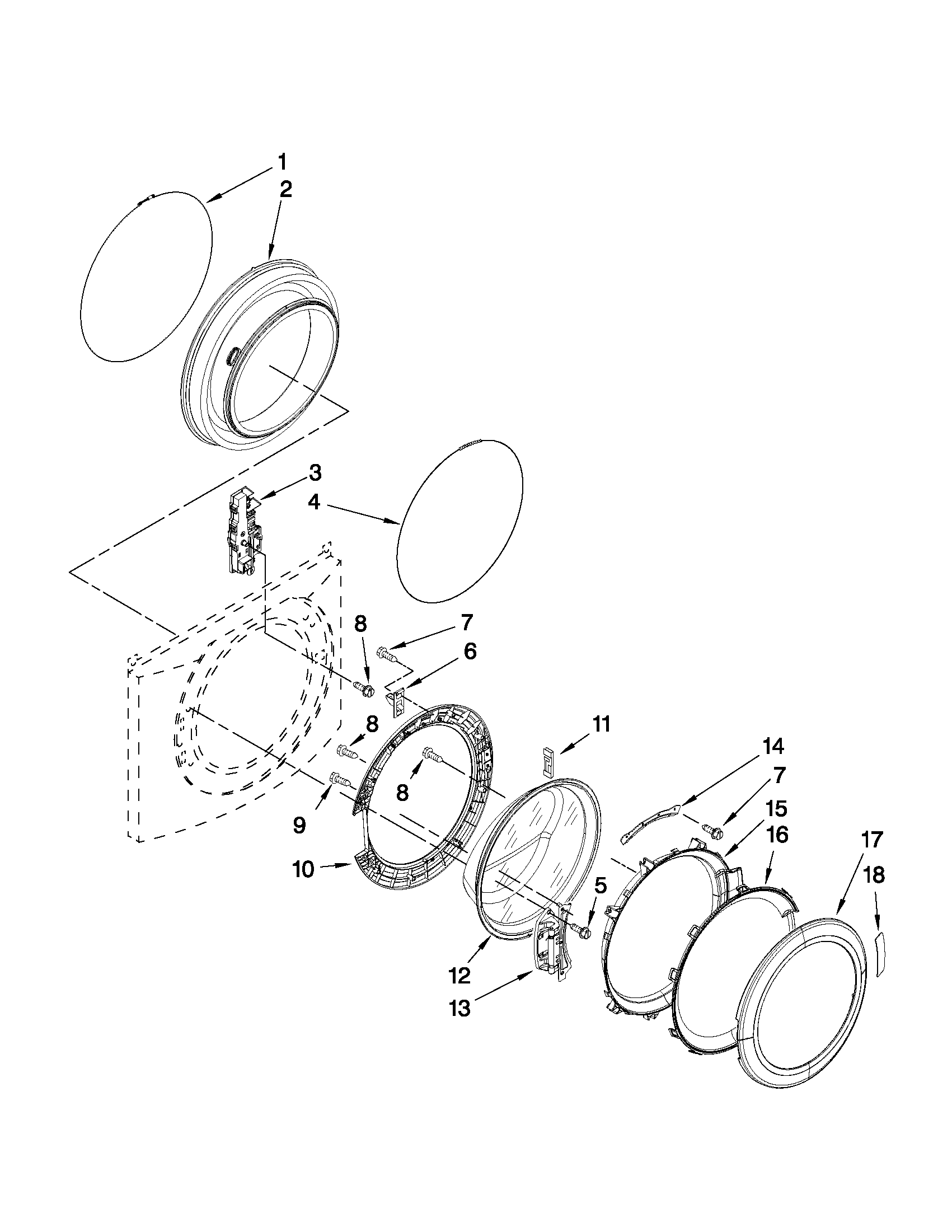 DOOR AND LATCH PARTS