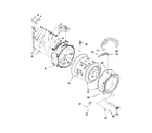 Maytag MHWE950WJ02 tub and basket parts diagram