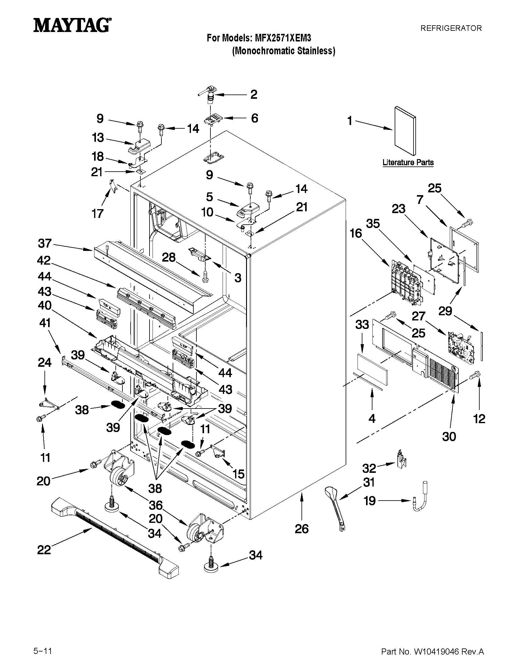 CABINET PARTS