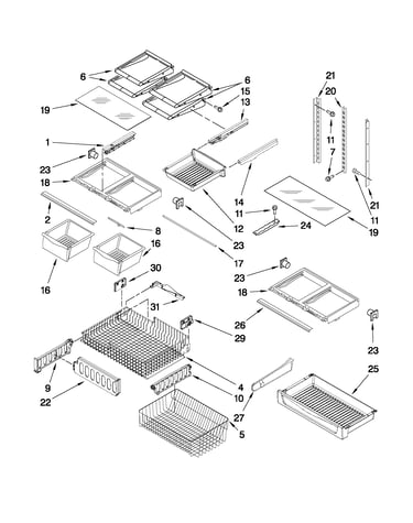 Shelf parts