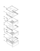 Refrigerator shelf parts