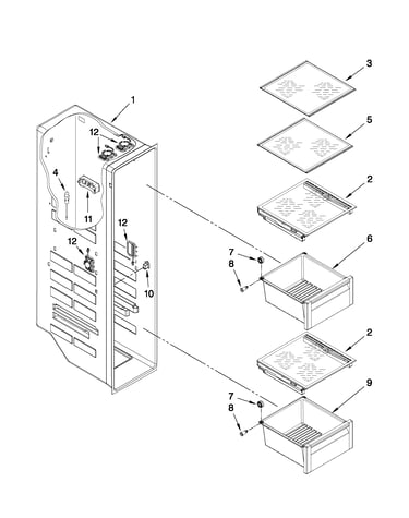 Freezer liner parts