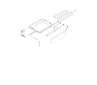 Maytag MGR8875WS0 drawer and rack parts diagram