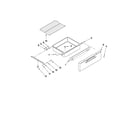 Maytag MER8770WS0 drawer and rack parts diagram