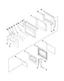 Oven door parts