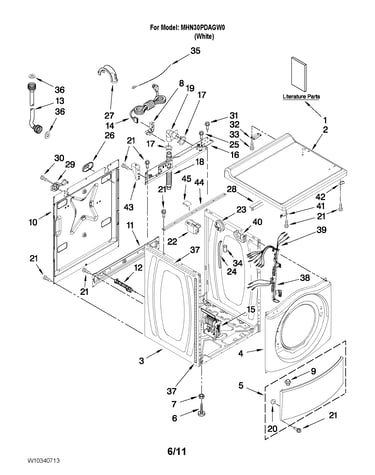 Top and cabinet parts