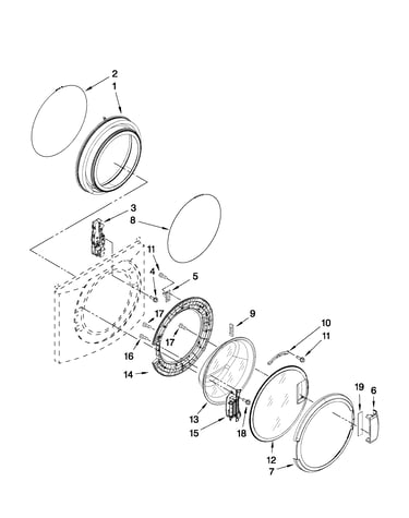 Door and latch parts