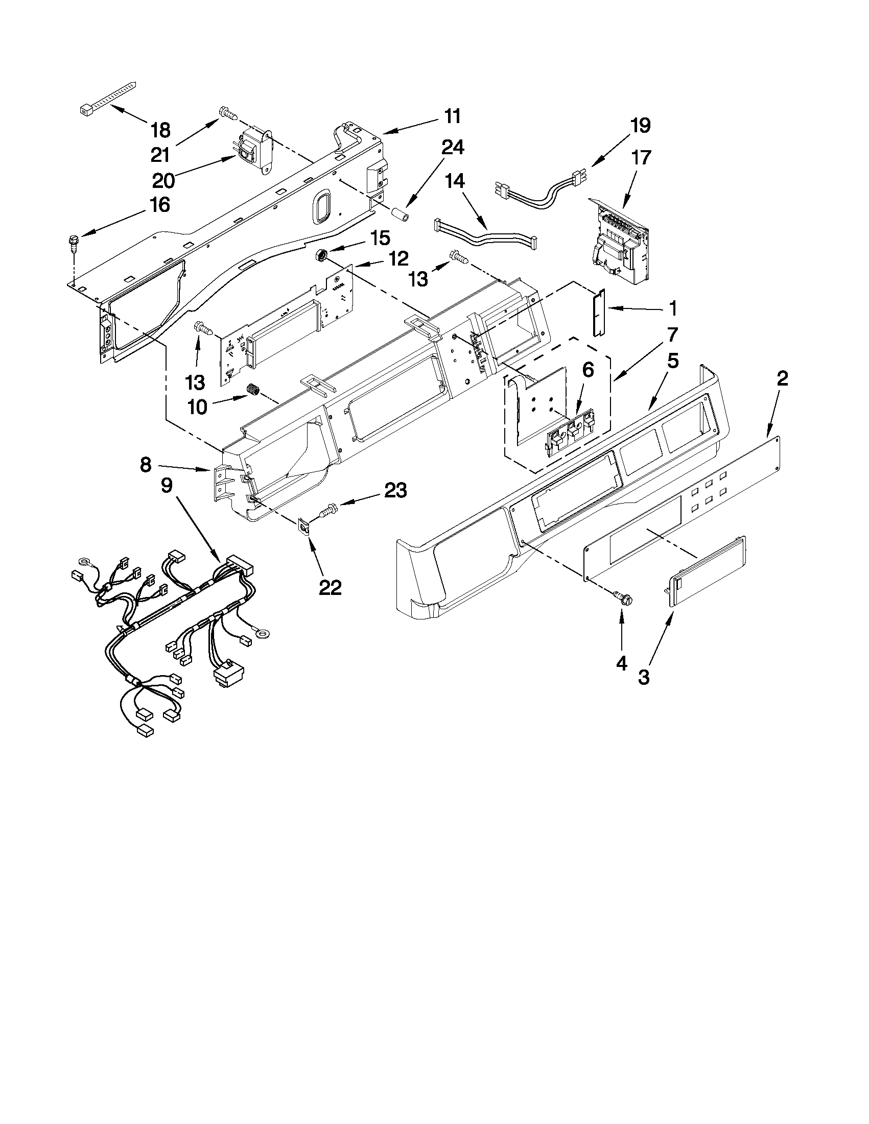 Control panel parts