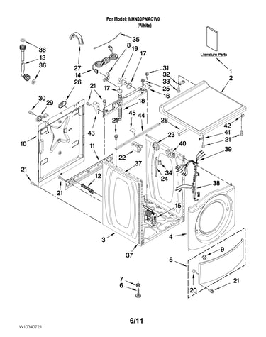 Top and cabinet parts
