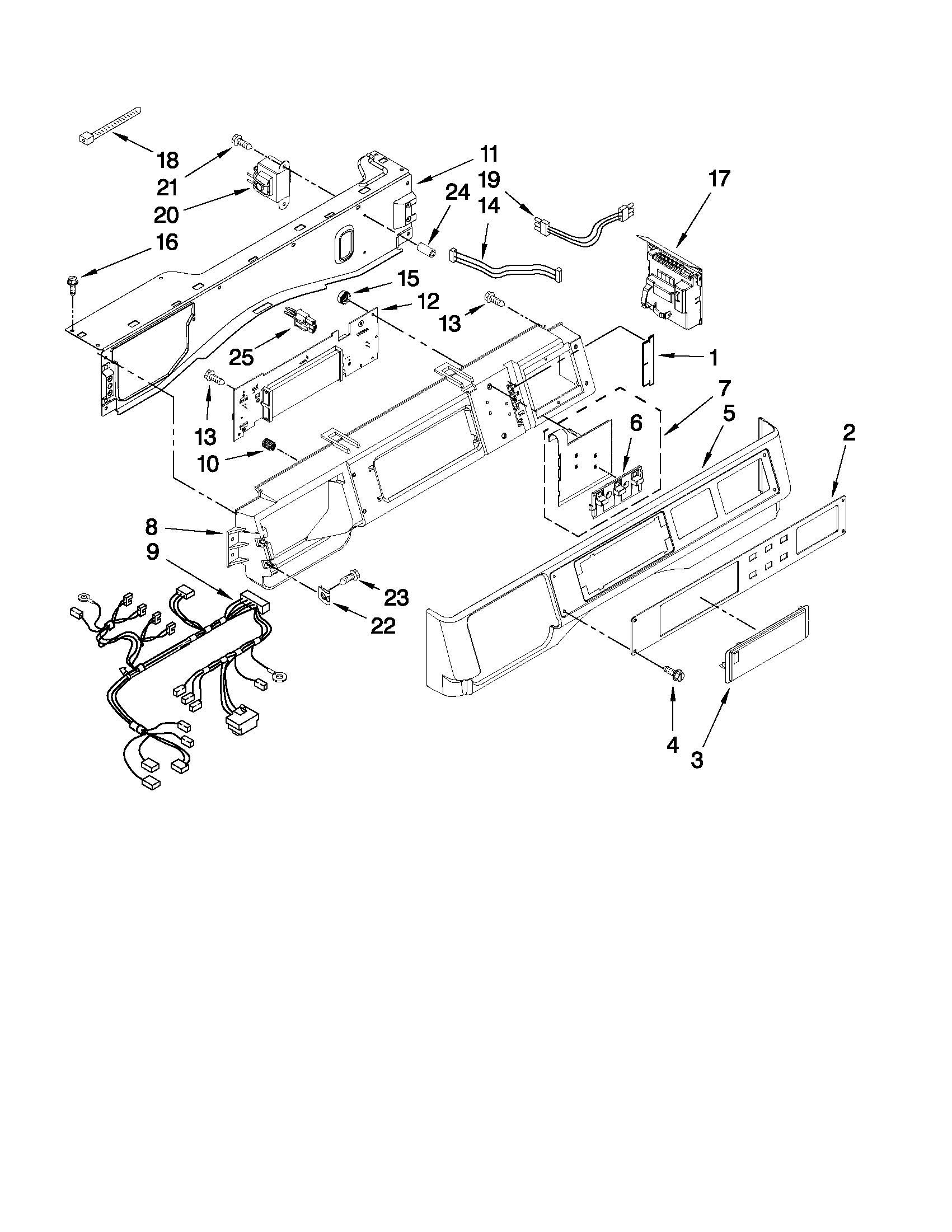 Control panel parts