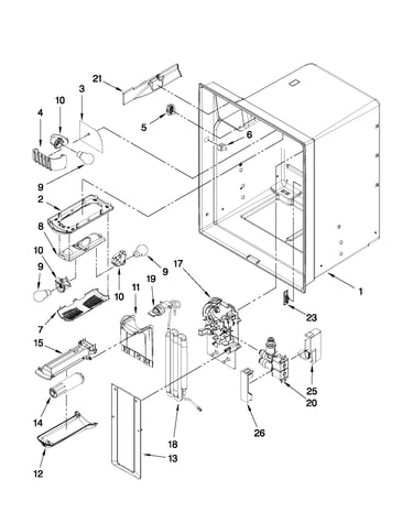 Refrigerator liner parts