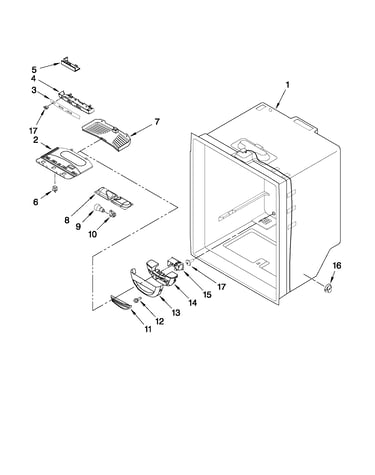 Refrigerator liner parts