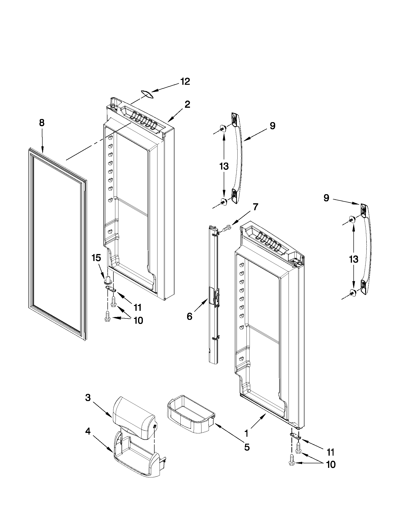 REFRIGERATOR DOOR PARTS