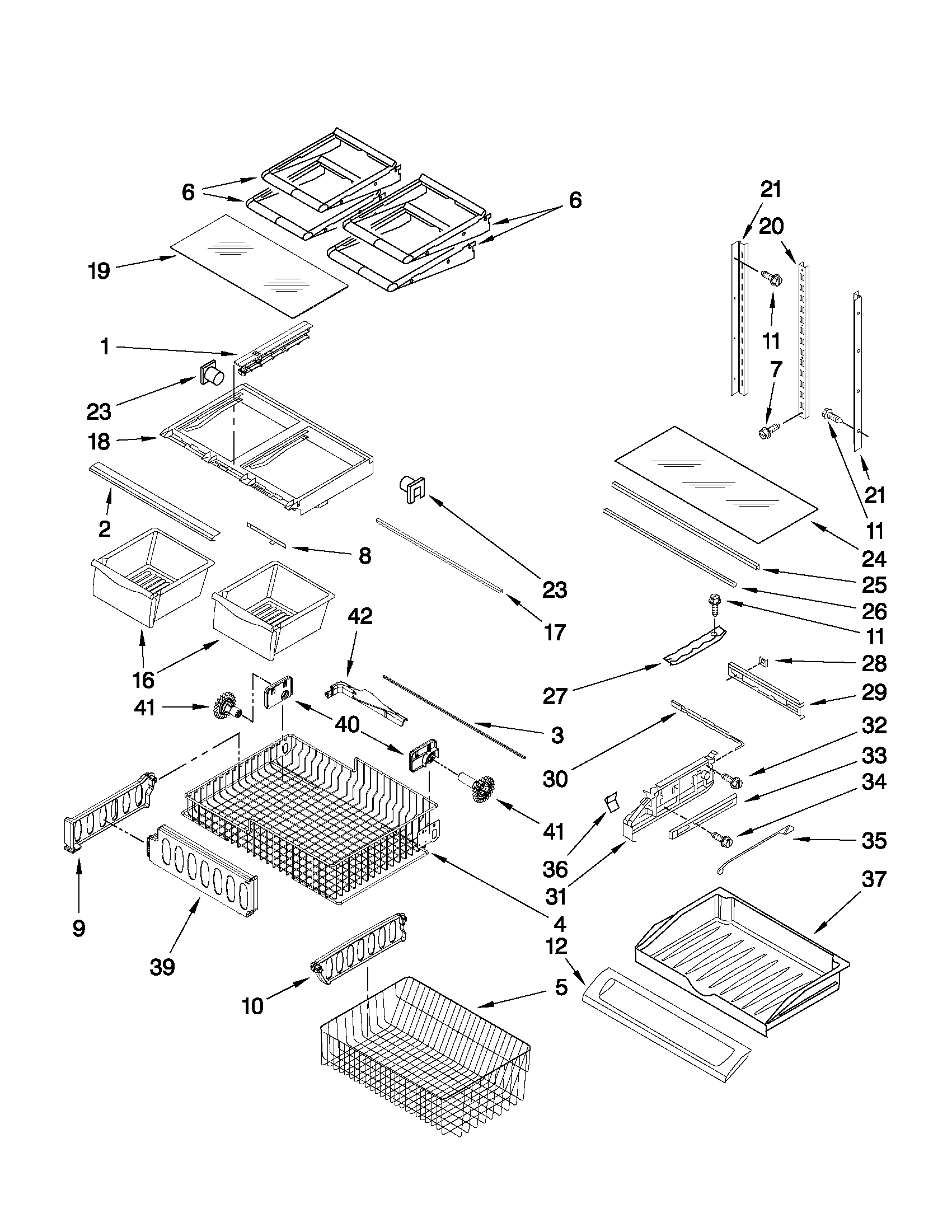 Shelf parts