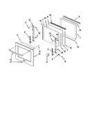 Oven door parts